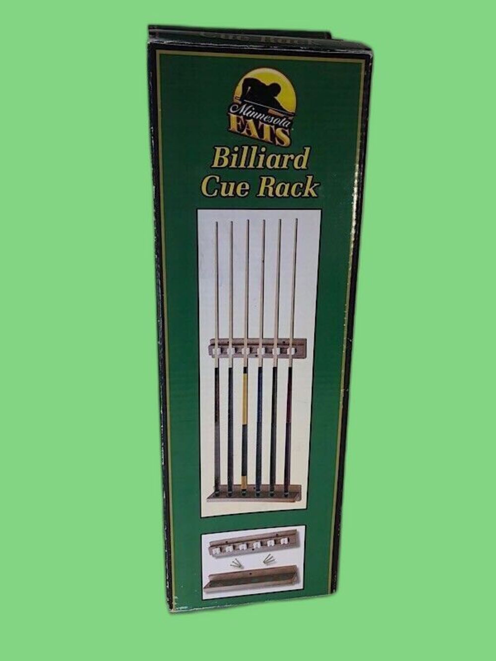 Minnesota FATS - 6 Cue 2-Piece Wall Mounted Billiard Pool Cue Stick Rack